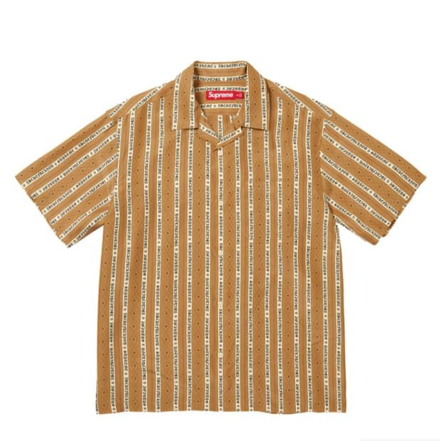 (구매글)Supreme Old English Stripe Silk