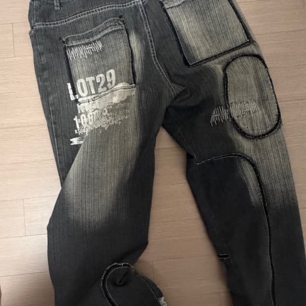 Lot29 패치 데님팬츠