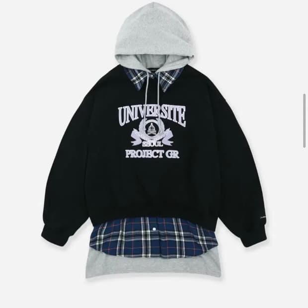 Project GR 레이어드 셔츠 블랙