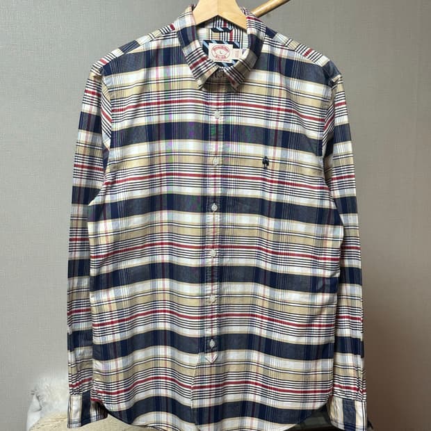 미착용) 브룩스브라더스 아메리칸 타터솔체크셔츠/L/100-105 