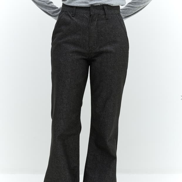 부츠컷 데님 팬츠 (블랙)