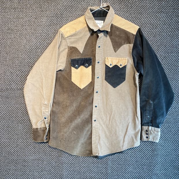 트루웨스트 코듀로이 웨스턴 셔츠 made in U.S.A