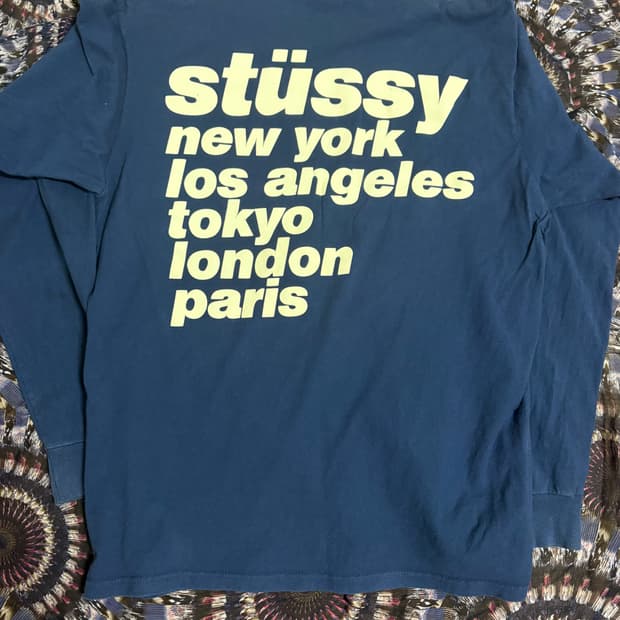 구형 스투시 월드투어 롱슬리브