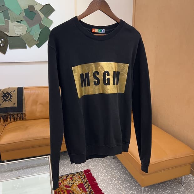 엠에스지엠 MSGM 빅프린팅 기모 맨투맨 스웻셔츠 95 C05102 