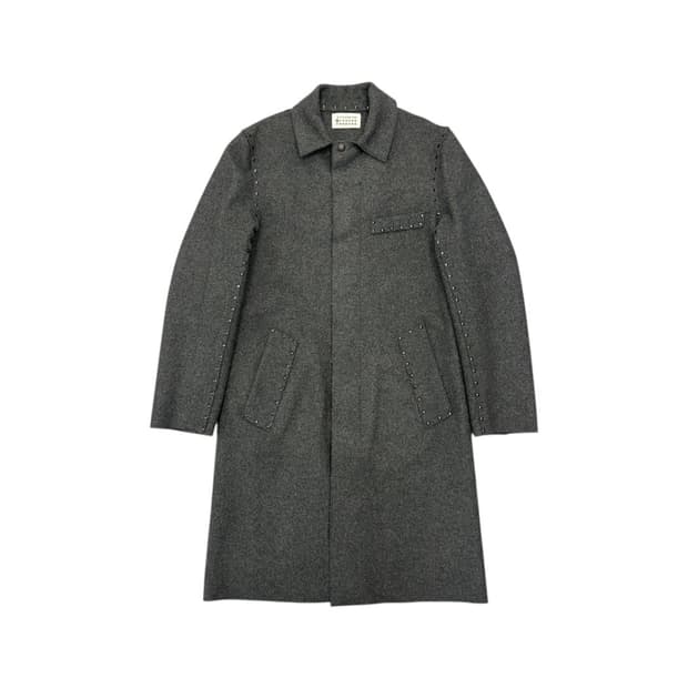 마틴 마르지엘라 07AW No.10 스터드 울 코트