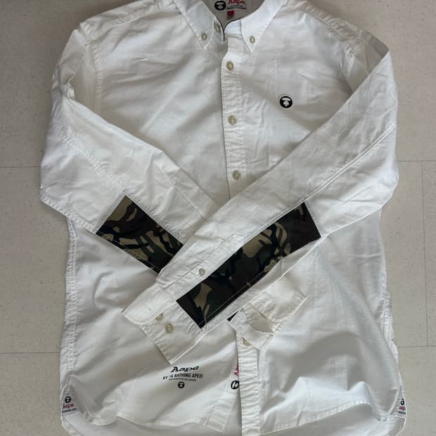 베이프 카모 옥스포드 셔츠 AAPE By A Bathing Ape