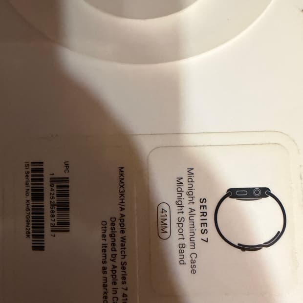 애플워치7 블랙 41mm 미드나잇스포트밴드