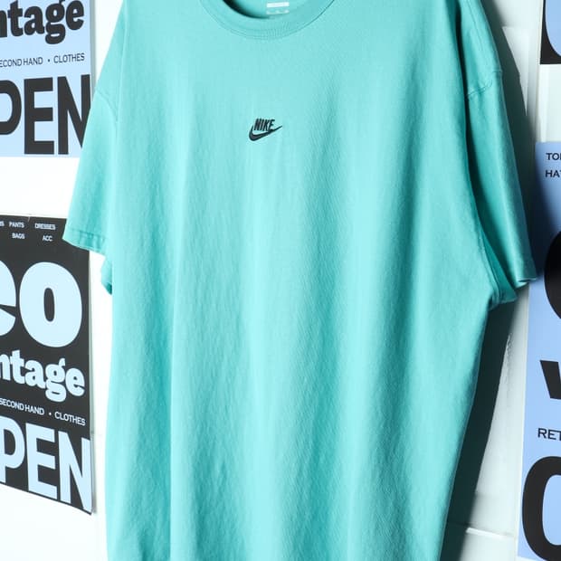 (2XL-3XL) 나이키 반팔 티셔츠 중앙로고 민트 빅사이즈-7AFB