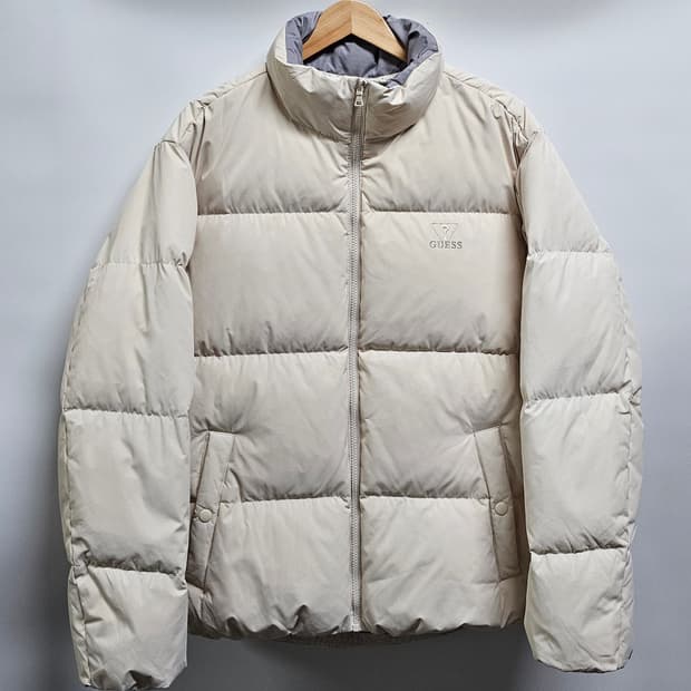 게스 덕다운 숏패딩 M