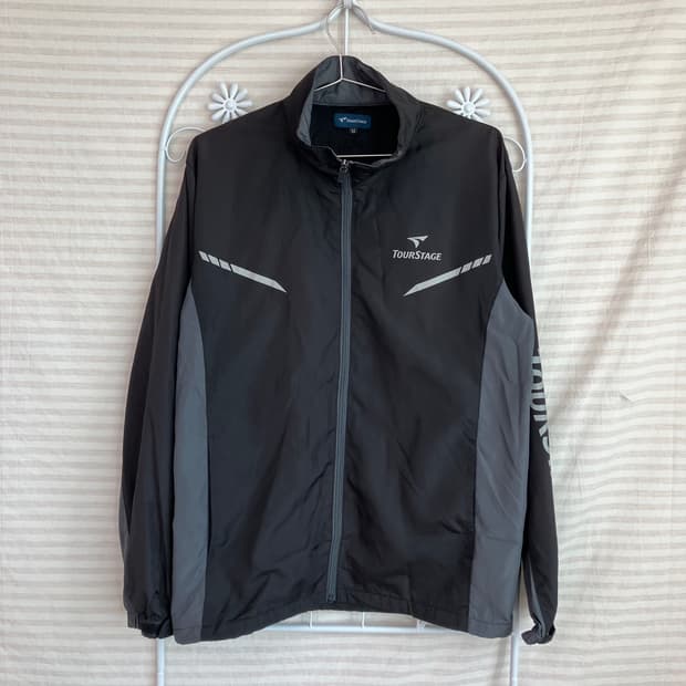 빈티지 스테이지 블랙 바람막이 y2k 스트릿 갸루 펑키 일본빈티지656 