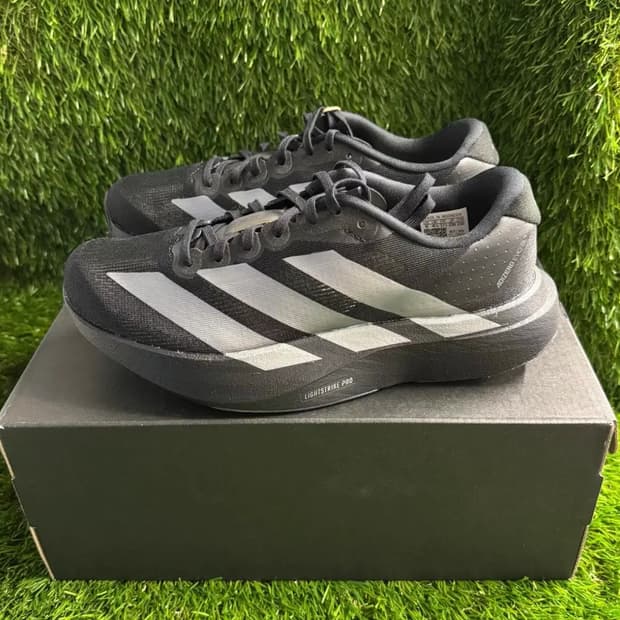 W 아디다스 아디제로 EVO SL 코어 블랙 아이언 메탈릭