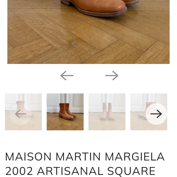 구해요)메종 마르지엘라 2002 스퀘어토 부츠