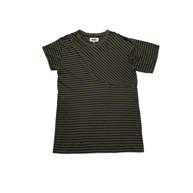 마르지엘라 스트라이프 하프 T-Shirt