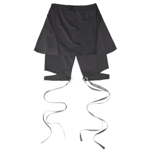 OJOS오호스 플레어 스커트 쇼츠 차콜 Flare Skirt Shorts