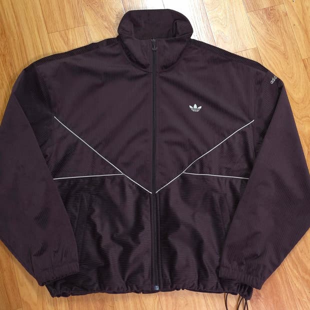 아디다스 코듀로이 벨벳 초코브라운 져지