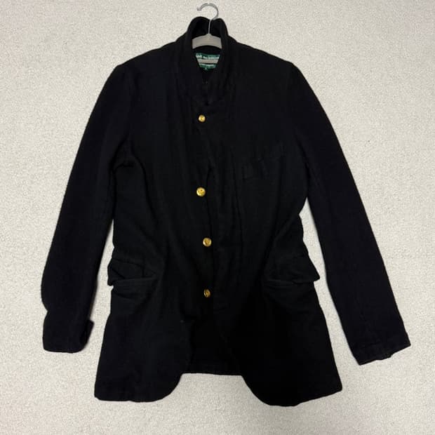 꼼데가르송 옴므 플러스 에버그린 축융 울 자켓