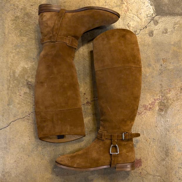 폴로 랄프로렌 퍼플라벨 스웨이드 우먼 부츠