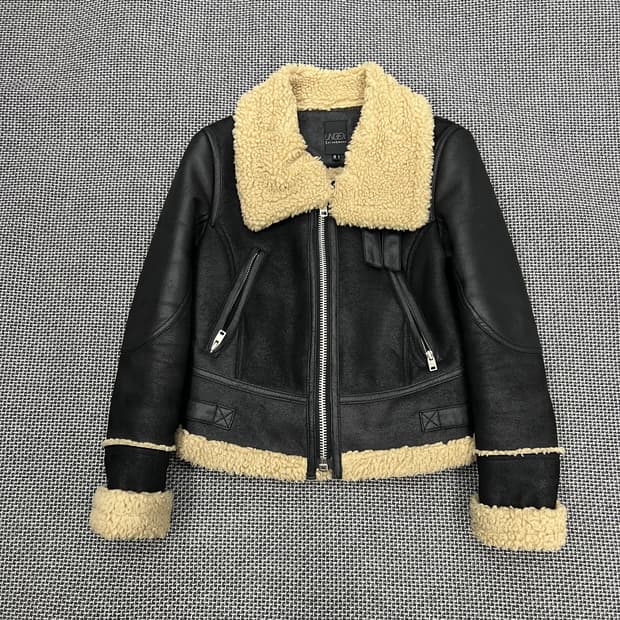 빈티지 양털 무스탕