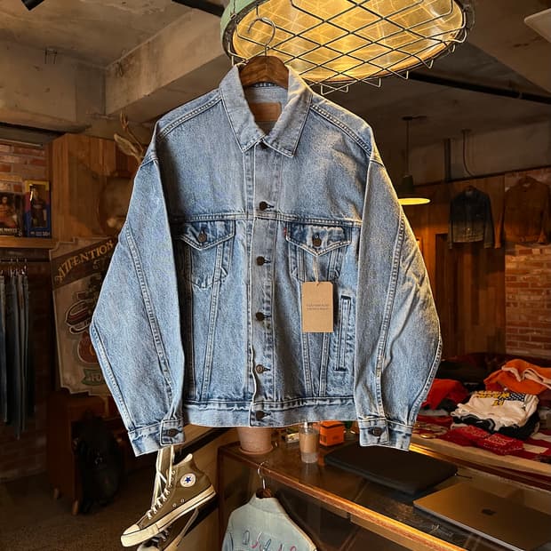 80s USA 빈티지 리바이스 70507 3세대 데님 트러커 자켓