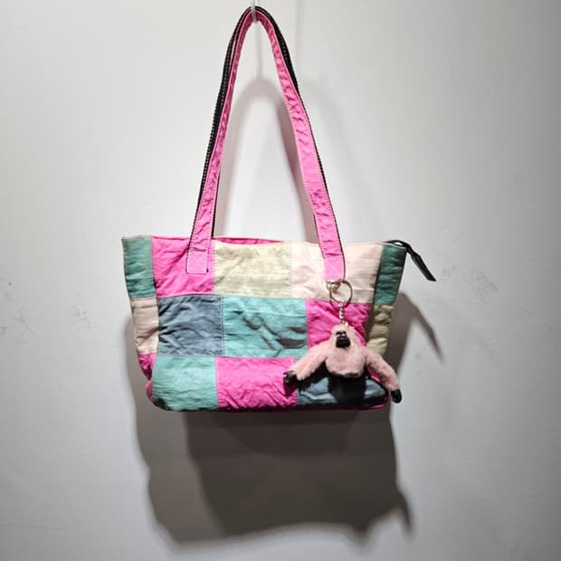 키플링(KIPLING) 색동저고리 패치워크 토드백