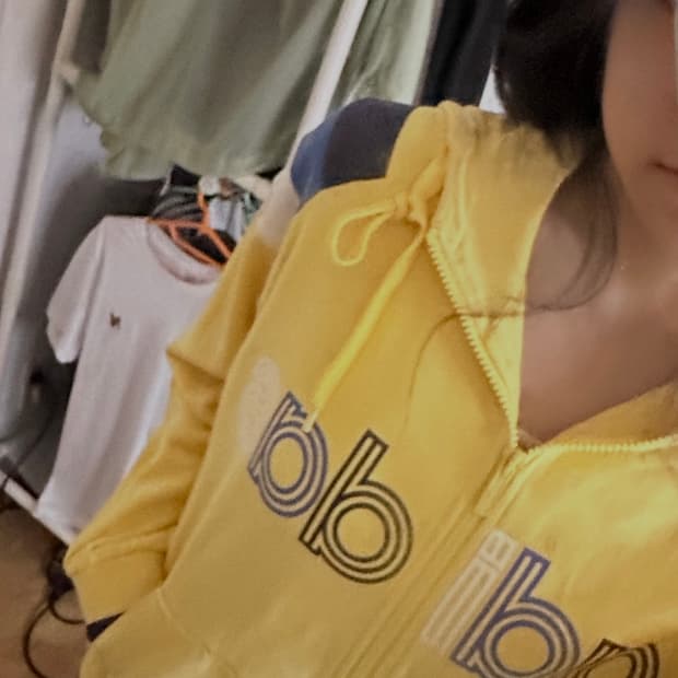 아디다스 빈티지 후드 옐로우 개나리 연노랑색