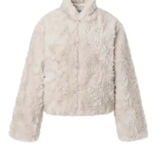 threetimes 리본 퍼 자켓 (크림)-현재 품절 상품