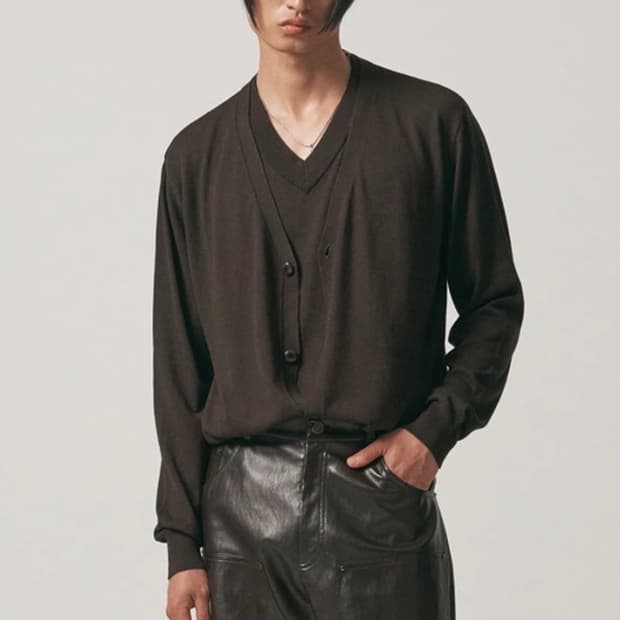 노이어 캐시미어 레이어드 가디건 (48)