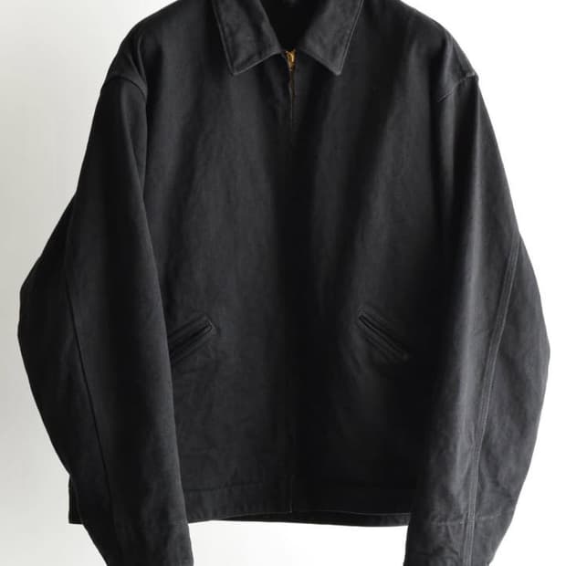 [3] 코모리 26SS 블랙 데님 집업 쇼트 재킷