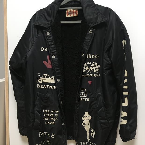 Weirdo 위얼도 빈티지 블랙 나일론 디테일 자켓