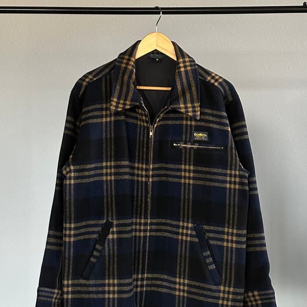 [M-L]오시코시 OSHKOSH 플레이드 울 모직 워크 자켓