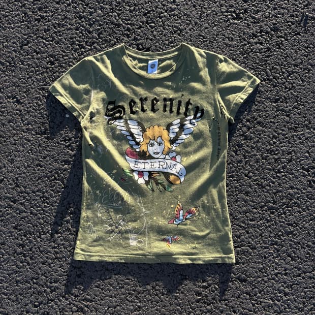 Ed Hardy 에드하디 펑크 그래픽 반팔 티셔츠