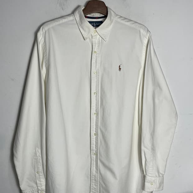 랄프로렌 옥스포드 화이트 셔츠