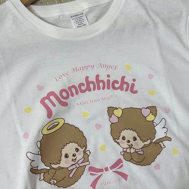 monchhichi 천사 몬치치 반팔티 M