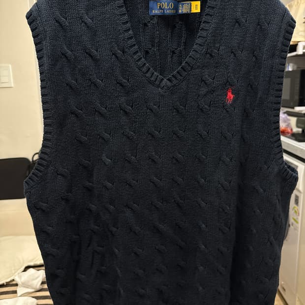 폴로 랄프로렌 네이비 조끼 니트 XL