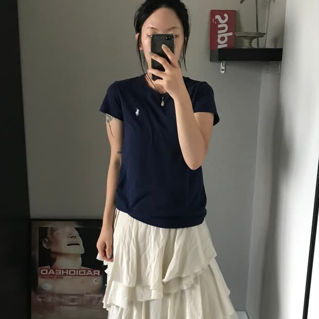 폴로 랄프로렌 포니로고 네이비 반팔티