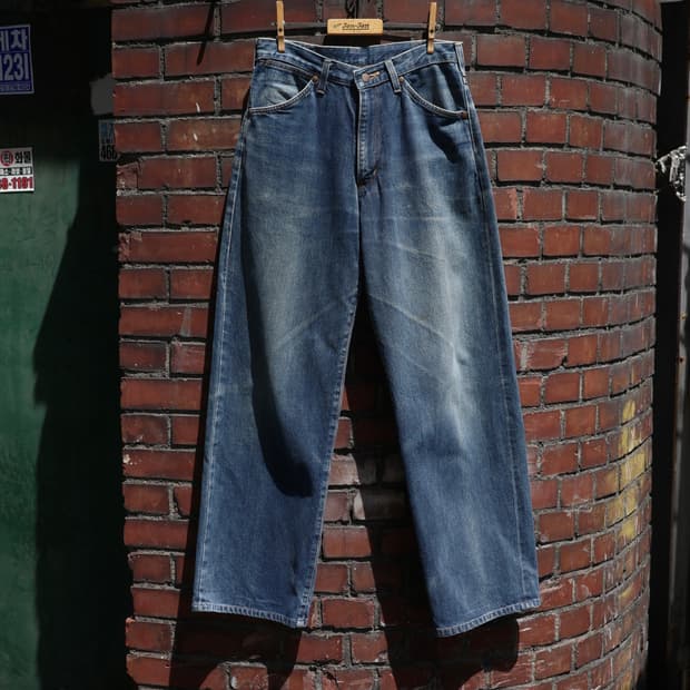 90’s japan Wrangler 와이드 셀비지 데님 팬츠