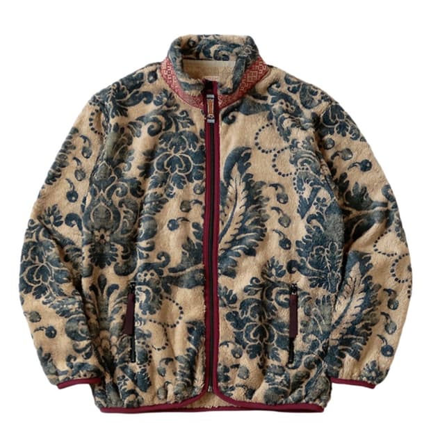 캐피탈 다마스크 패턴 플리스 2사이즈