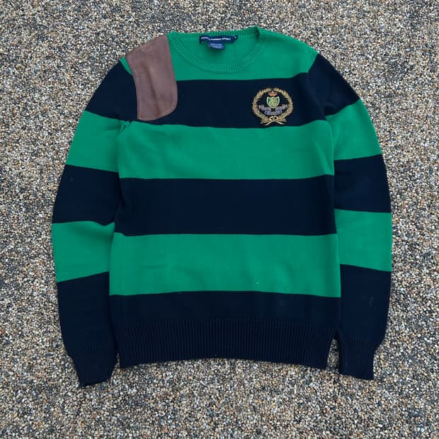 폴로 랄프로렌 방패로고 면 니트