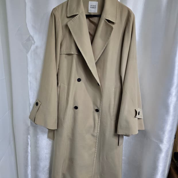 스튜디오톰보이 베이지 트랜치코트 (1723)