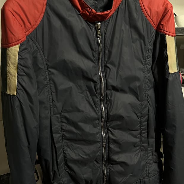 Dolce & Gabbana 00s Learher Patch jacket