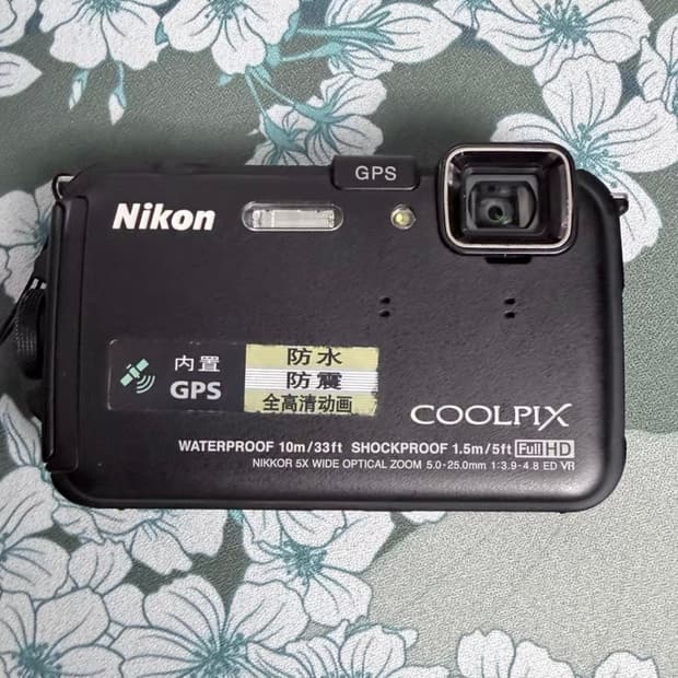 니콘 쿨픽스 aw100 블랙 빈티지 디카