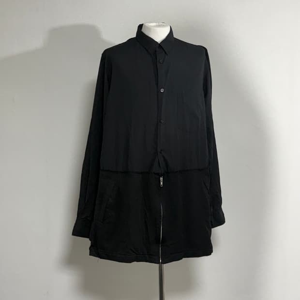 20ss 블랙 꼼데가르송 폴리 자켓 도킹셔츠 xl