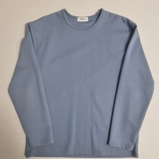 자바나스 ZAVANAS 하늘색 긴팔 티셔츠 L사이즈