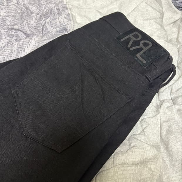 더블알엘(RRL) 빈티지 파이브 포켓 블랙온블랙