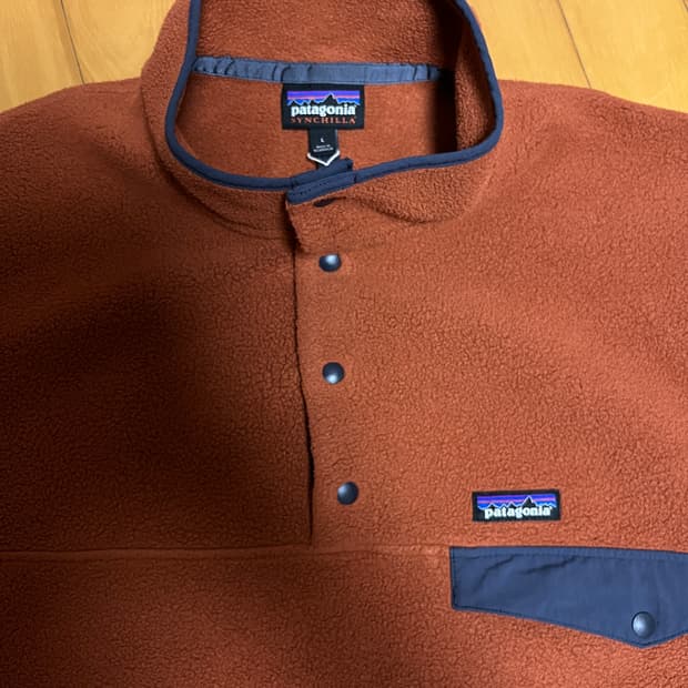 파타고니아 신칠라 스냅-T 플리스 풀오버 버니쉬드 레드 L