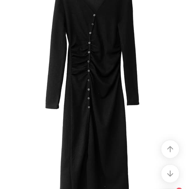 시크윈 셔링 버튼 롱원피스