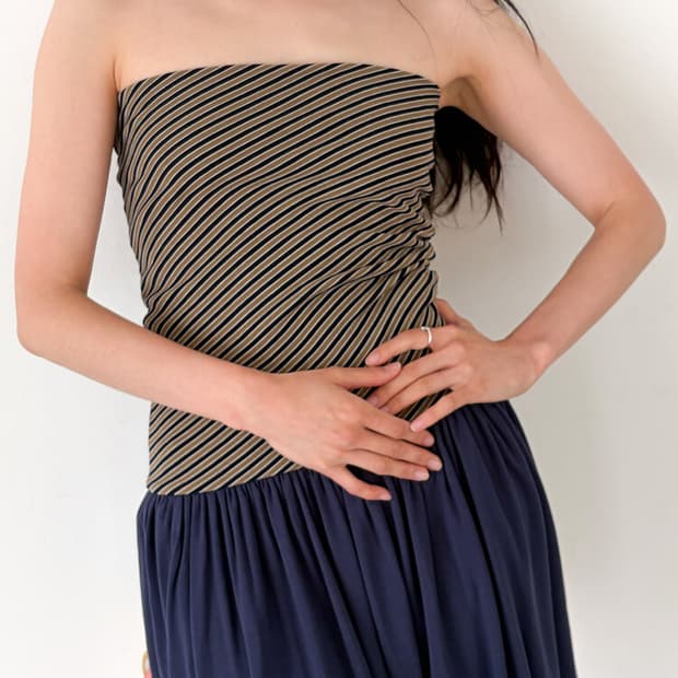 샵페어리 la chambre dress (khaki)