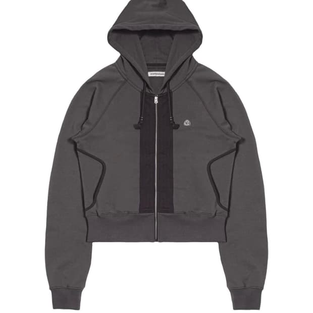 코이세이오 스마트어반유즈풀 퍼커링 후드집업 차콜