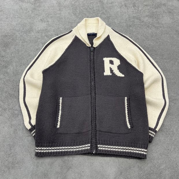 L 유니클로 재팬 니트 집업