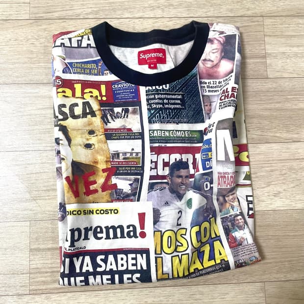 supreme head line  t-shirt